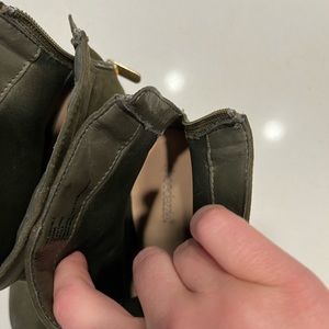 Army Green Zippie Booties